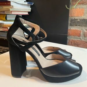 Size 8.5 French connection platform heels